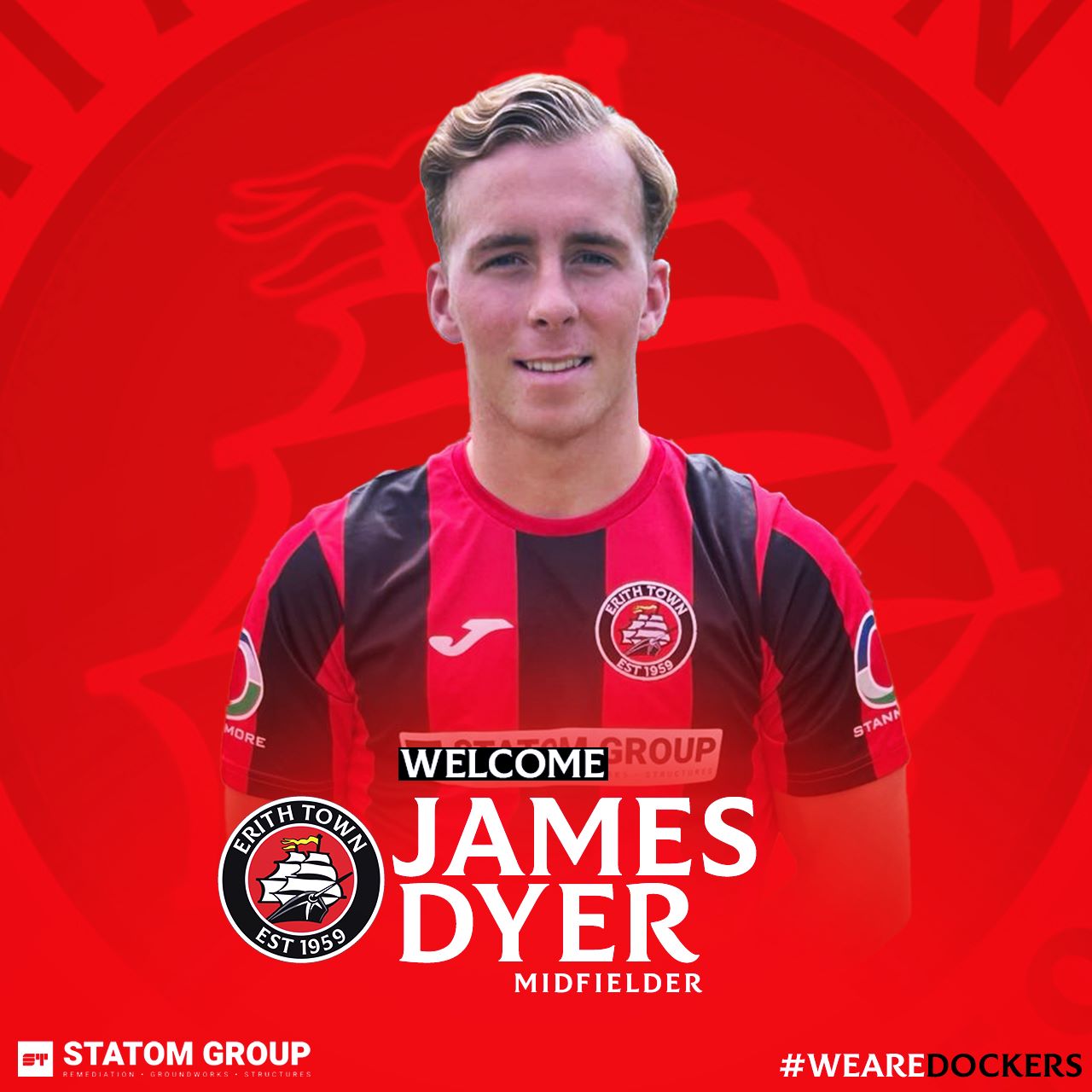 Erith Town sign Midfielder James Dyer Erith Town FC