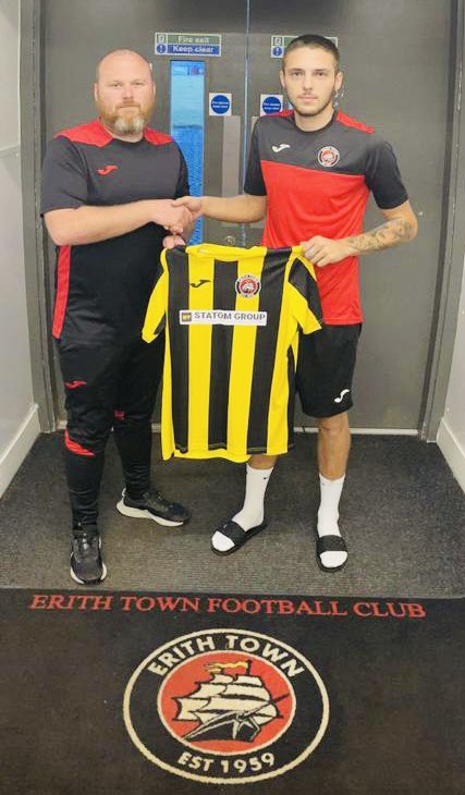 Adam Woodward with new signing Alfie Leach