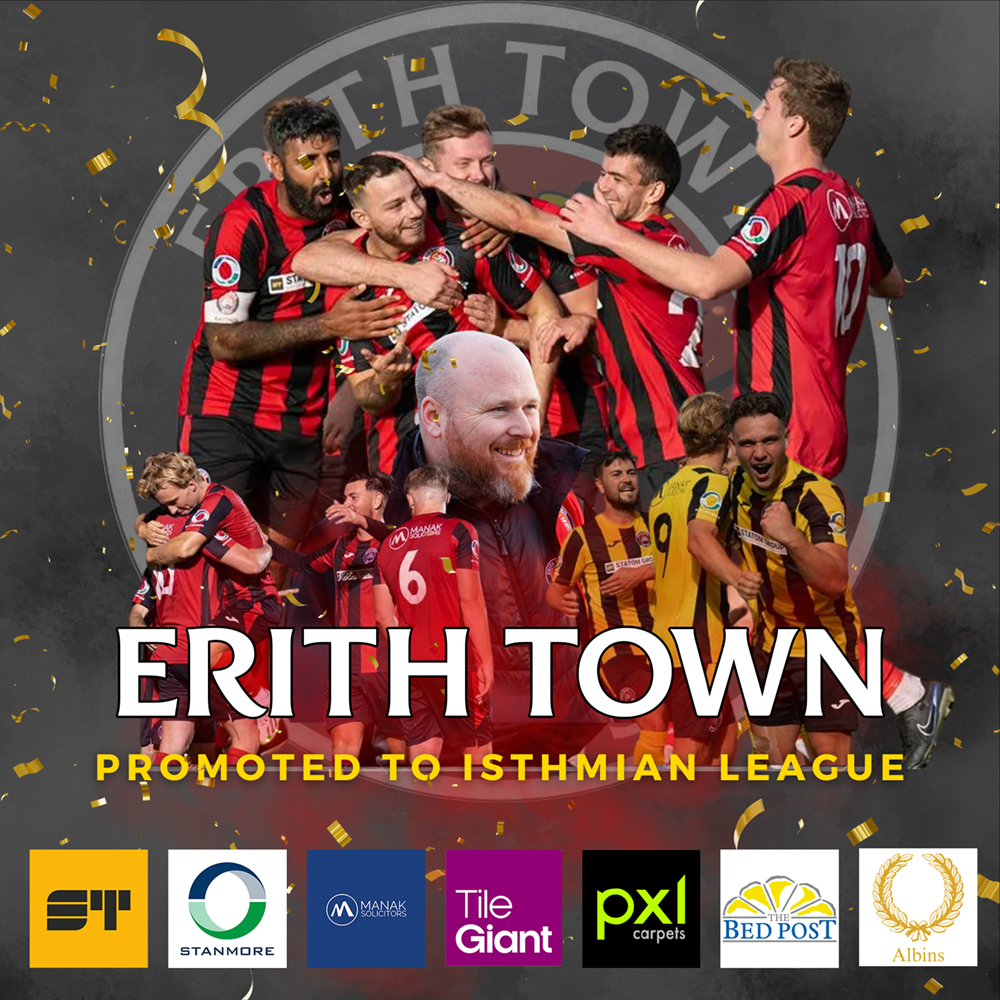 Erith Town Promoted to Isthmian League